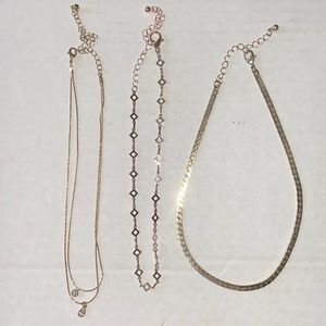 Choker Necklaces short necklaces stylish - silver & gold fashion adjustable
